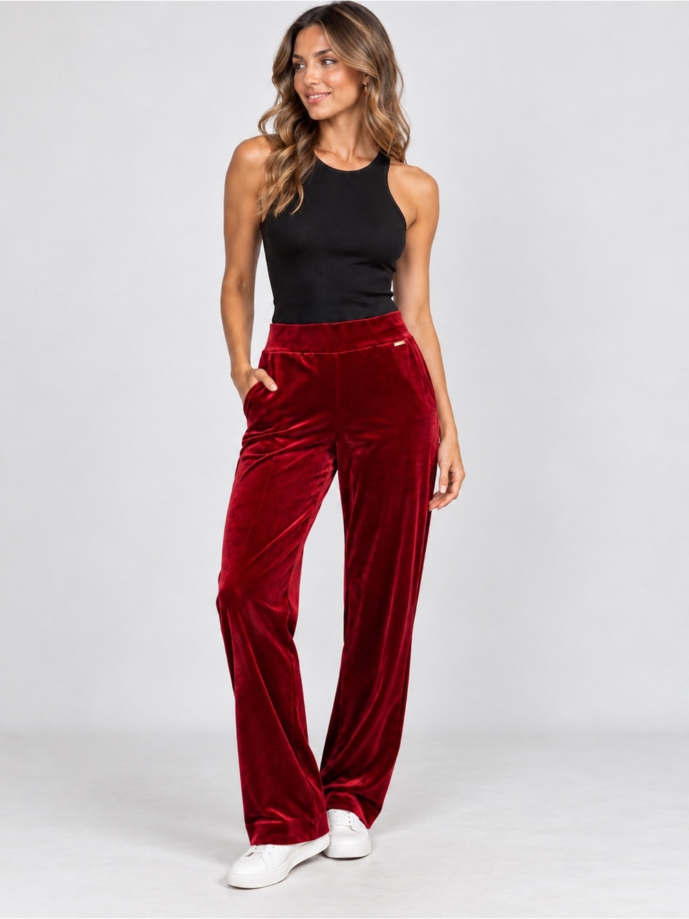 🎉5 for $45🎉 Jones new york velvet red pants size S